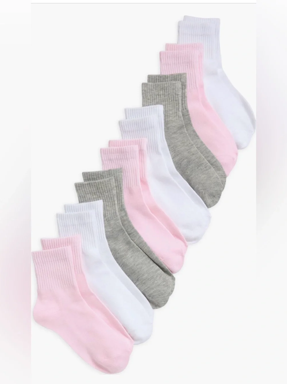 NWT CAPELLI Of New York 8 Pack of Quarter Socks Size Medium (13-5)